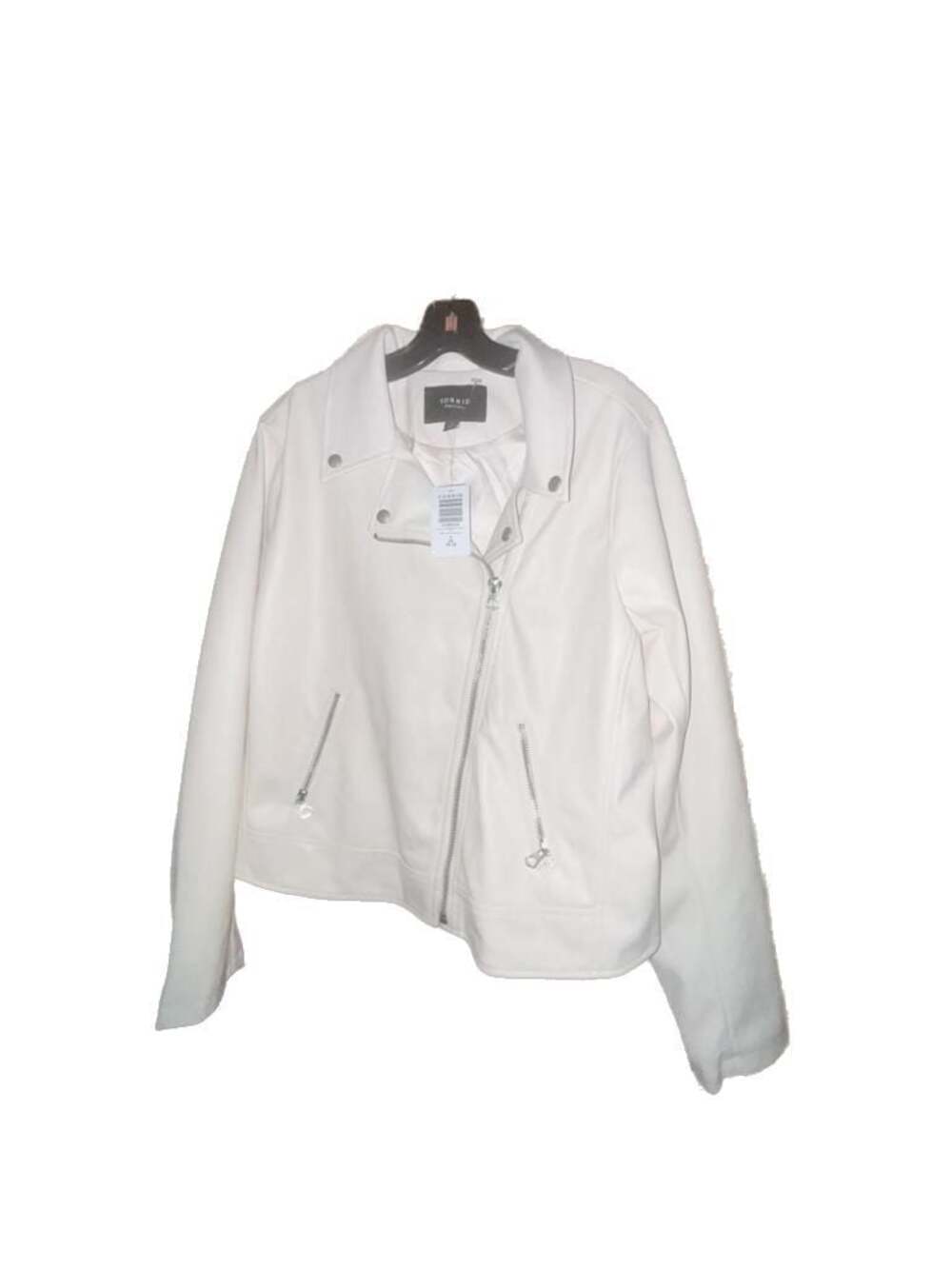 Torrid Faux Leather Moto Jacket in Dew